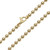 10k Gold Hollow Bead Link Chain, 5mm Wide 22 Inches