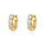 14K Yellow Gold 0.75 ct. Natural Diamond Huggie Hoop Earrings