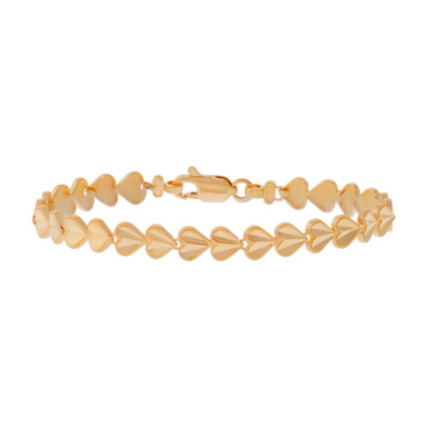 Channel Diamond 1.30 Carat Yellow Gold 14Kt Bracelet For Sale at