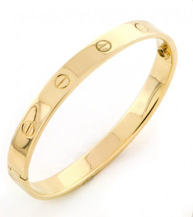 Buy Real 14K Yellow Gold Hermes Bracelet Yellow Round Rolo Link Online in  India 
