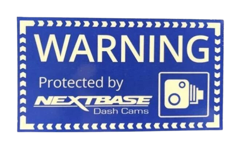 Protected by Nextbase Camera Window Sticker (90mm x 50mm)