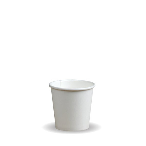 4oz White Compostable Single Wall Cup