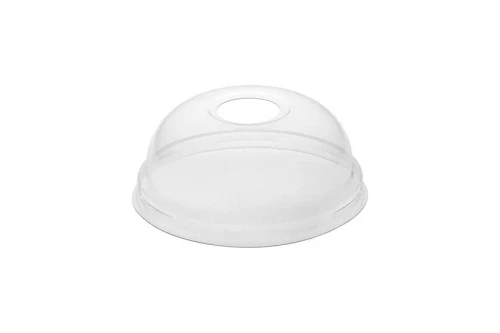 12/16 - Clear Cup Dome Lids with Hole