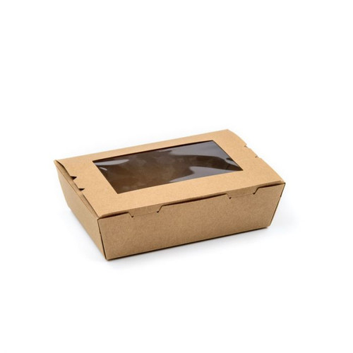 Small Salad Container With Window Kraft