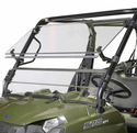 Polaris Ranger Midsize Tilting Front Windshield (Round Tube)
