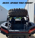 Polaris RZR XP Steel Dual Clamp Spare Tire Mount Polaris RZR XP Steel Dual Clamp Spare Tire Mount