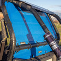 Polaris RZR XP Blue Rear Windjammer Panel Polaris RZR XP Blue Rear Windjammer Panel