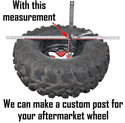 Can-Am Maverick R 2-Seat Above Roof Dual Clamp Spare Tire Mount