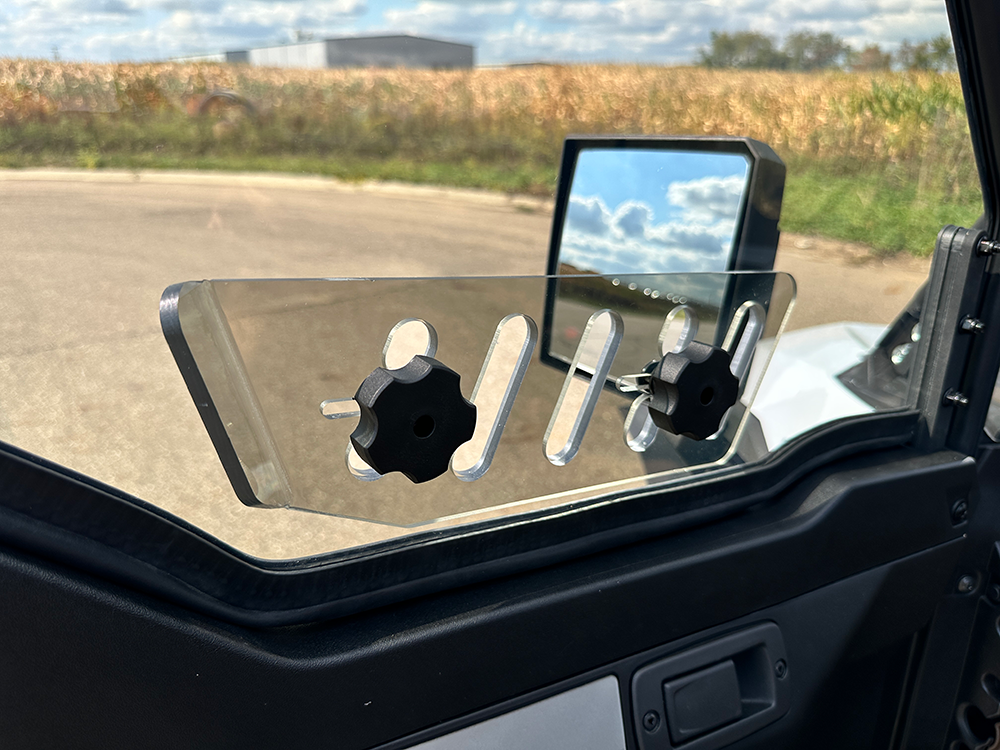 Kawasaki Ridge Tinted Polycarbonate Vented Upper Door Kit | UTV Direct