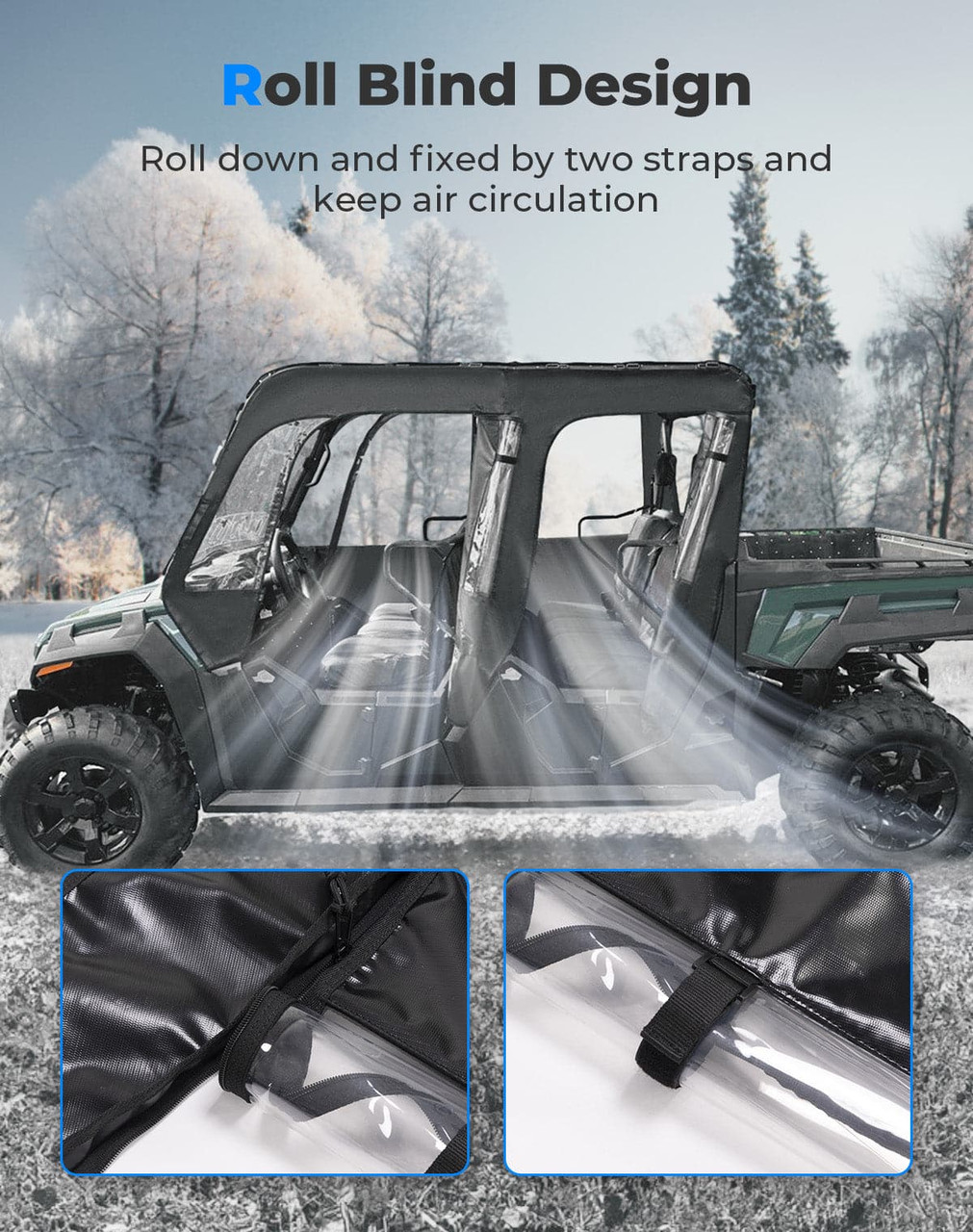 Tracker 800SX Crew Soft Side Enclosure Doors | UTV Direct