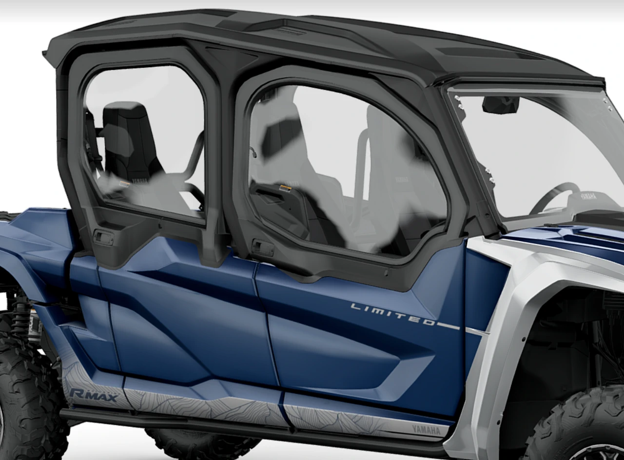 Yamaha RMAX 4 1000 w-Dump Bed Framed Soft Upper Door Kit | UTV Direct