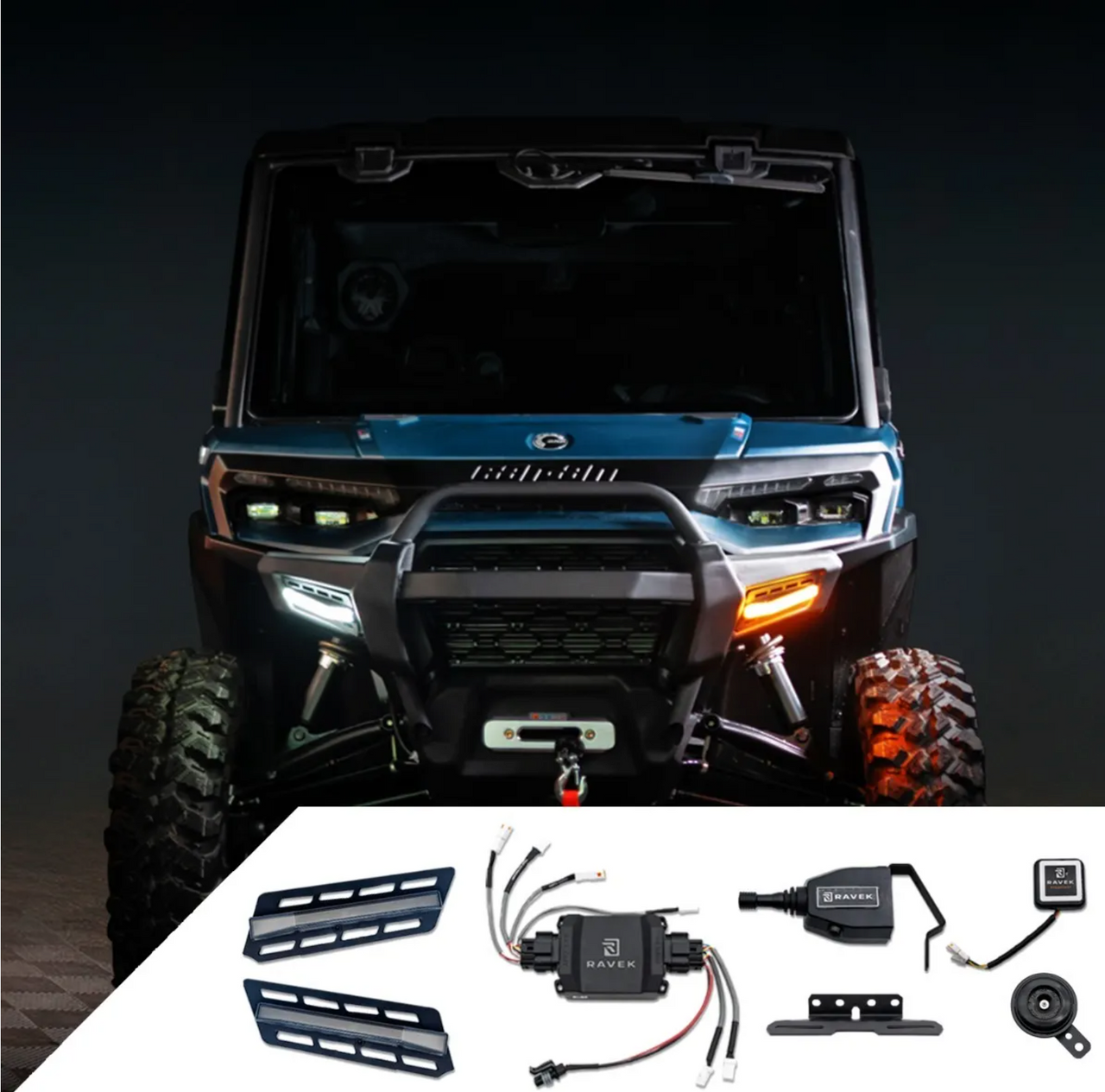 Can-Am Defender HD11 SpeakEASY Turn Signal Kit | UTV Direct