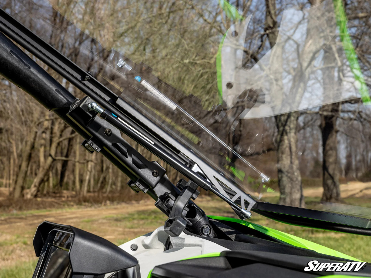 Kawasaki Teryx H2 Scratch-Resistant Flip Windshield | UTV DIRECT