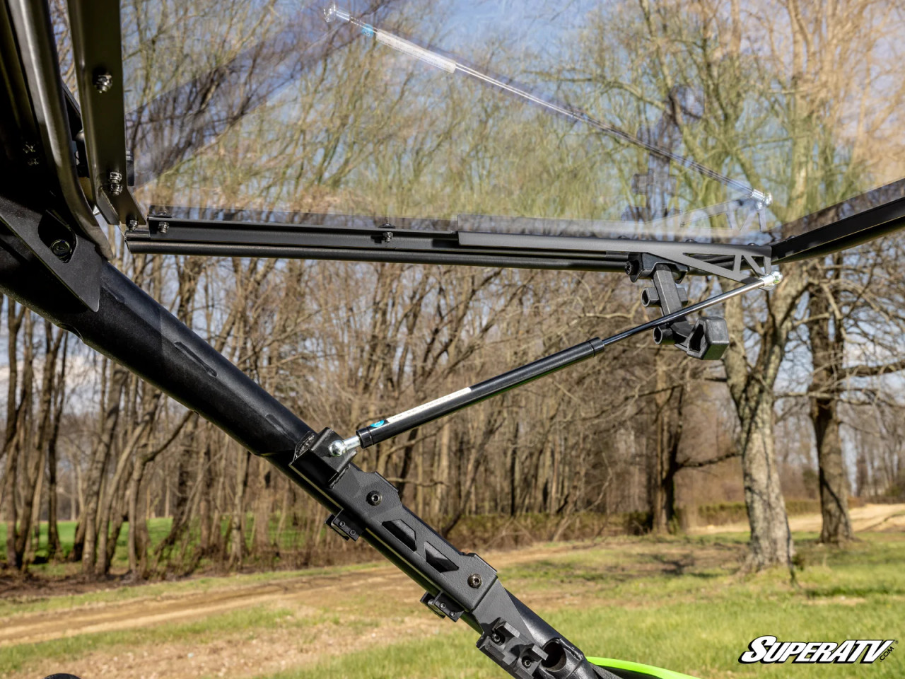 Kawasaki Teryx H2 Scratch-Resistant Flip Windshield | UTV DIRECT