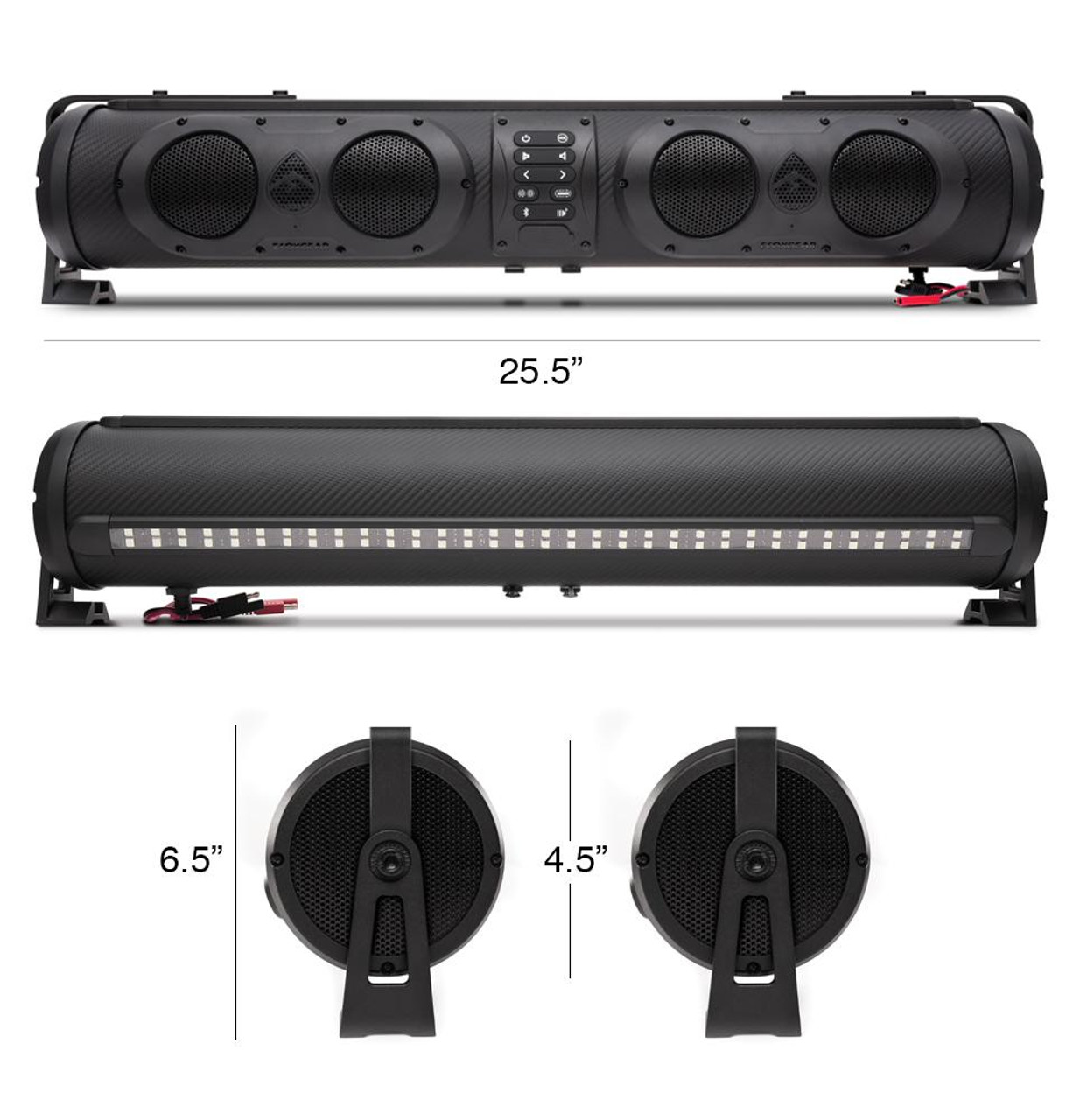 ECOXGEAR Amplified Bluetooth UTV Soundbar w/RGB Lighting UTV Direct