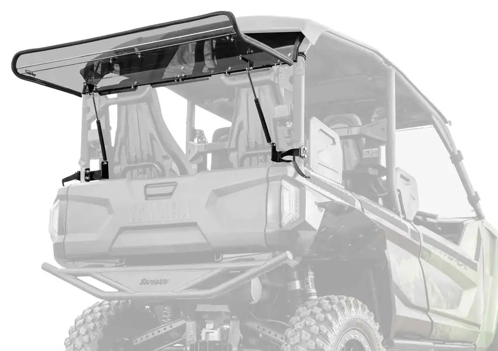Yamaha Wolverine RMAX-4 1000 Rear Flip Windshield | UTV Direct