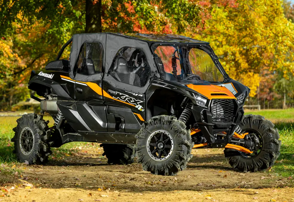 Kawasaki KRX 1000 4-Seat Primal Soft Enclosure Upper Doors | UTV