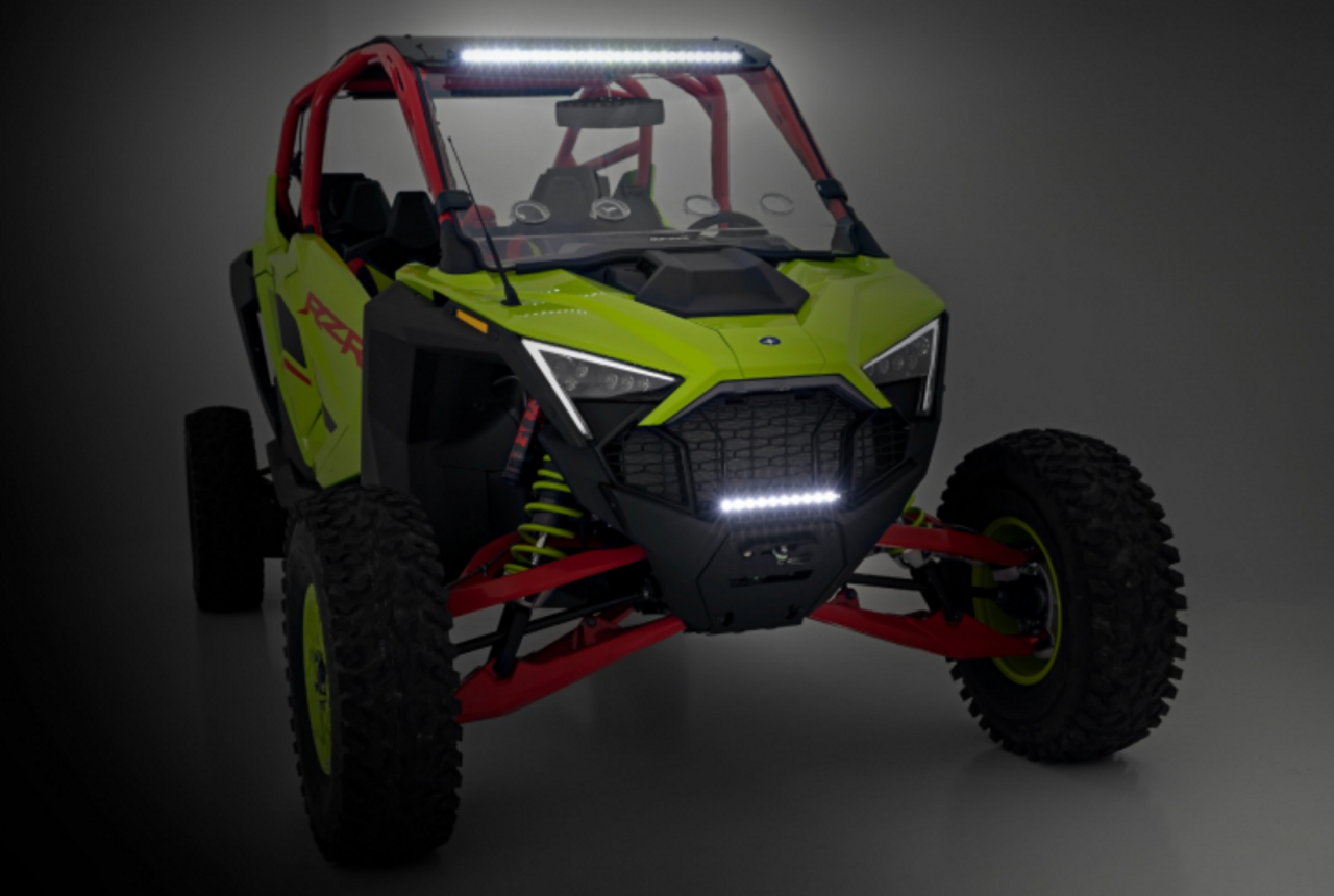 Polaris RZR Pro R Winch Mounting Plate w/10" LED Light Bar UTV Direct