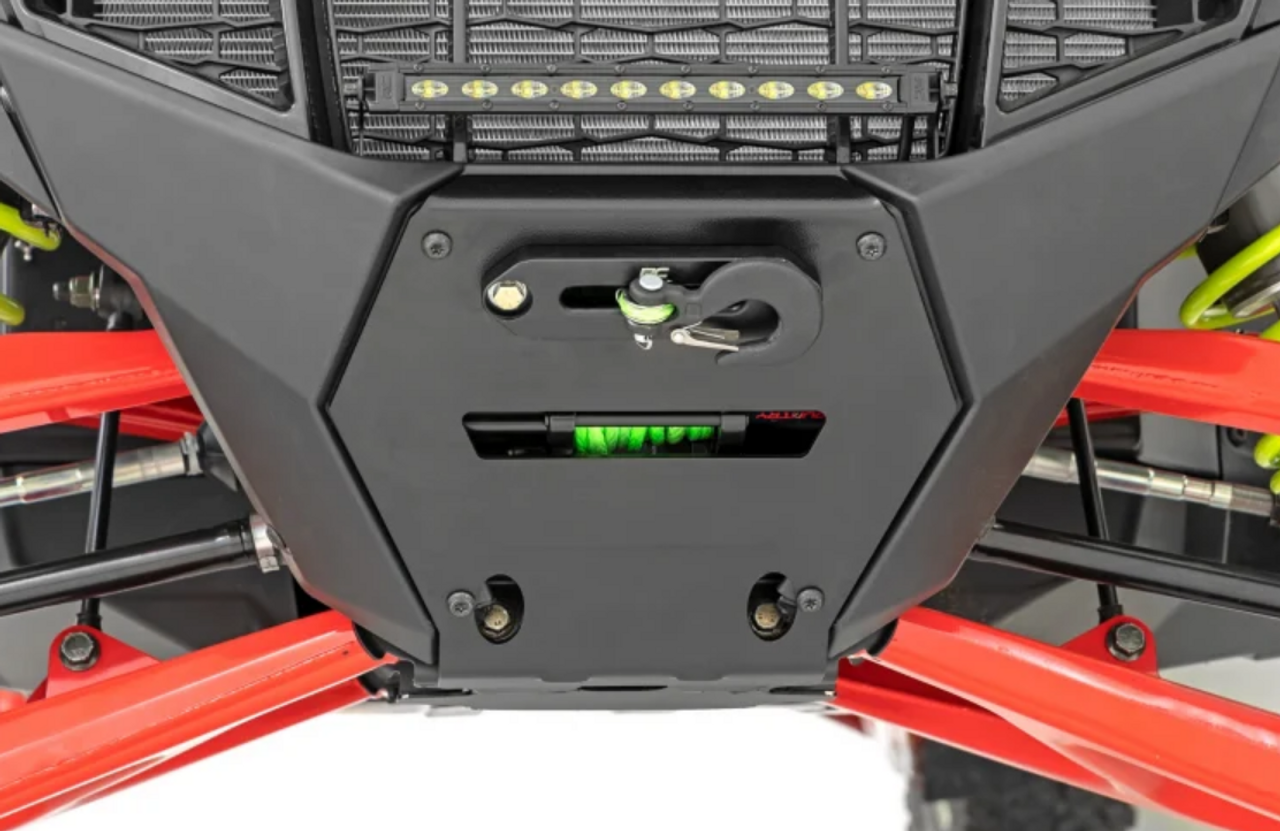 Polaris RZR Pro R Winch Mounting Plate w/10" LED Light Bar UTV Direct