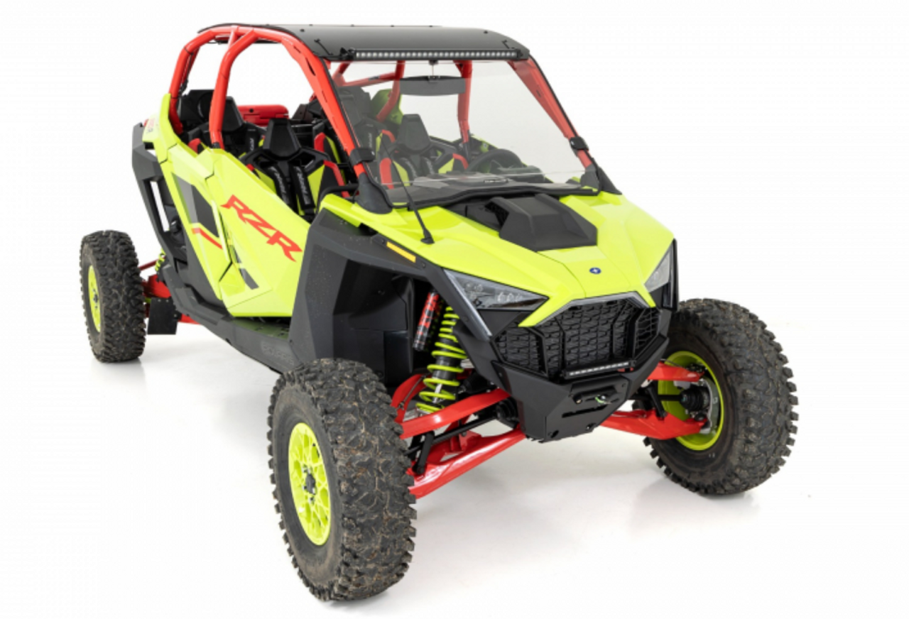 Polaris RZR Pro R Winch Mounting Plate w/10" LED Light Bar UTV Direct