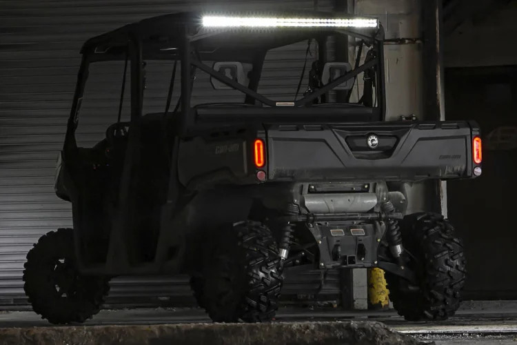 CanAm Defender 50' Black Dual Row Cab Mount LED Light UTV Direct