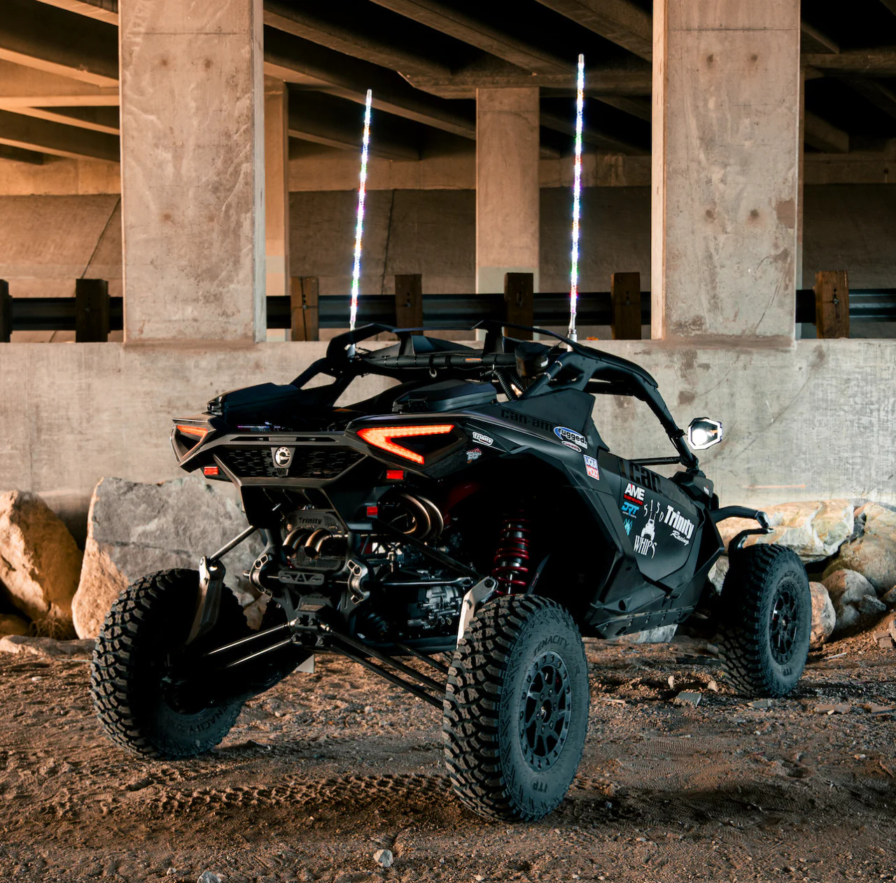 5150 Whips Bluetooth 187 Chalk Line LED Whips (pair) | UTV Direct