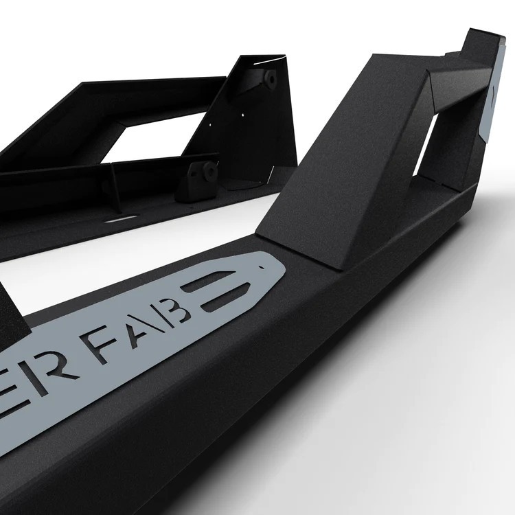 Thumper Fabrication TF030702-BK POLARIS GENERAL NERF RAIL ROCK SLIDERS 2-SEAT BLACK WITH JEWEL GRAY ACCENT PANEL main image 1