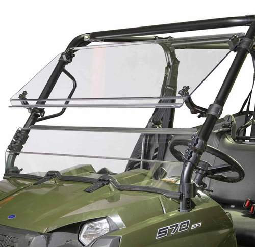 Polaris Ranger Midsize Tilting Front Windshield (Round Tube)