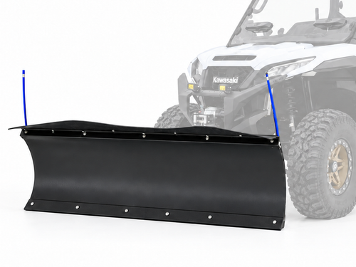 Kawasaki RIDGE shown with a KFI snow plow. Vehicle not included; blade depends on your selection.