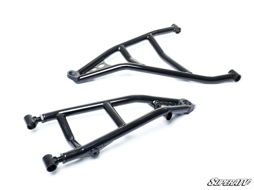 SuperATV High Clearance A-Arms For Can-Am Maverick X3 (64") - Black Powder Coated, Front Suspension Upgrade