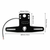 UTV Aluminum License Plate Bracket With LED Light