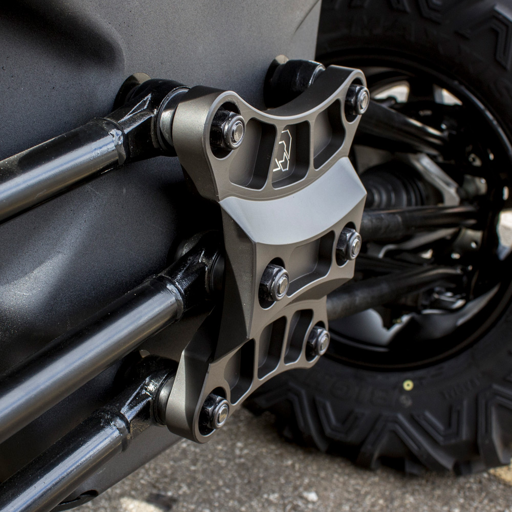 HMF Racing IQ Gusset Kit Steel Plates Plate UTV Black Can Am Maverick X3 2017+