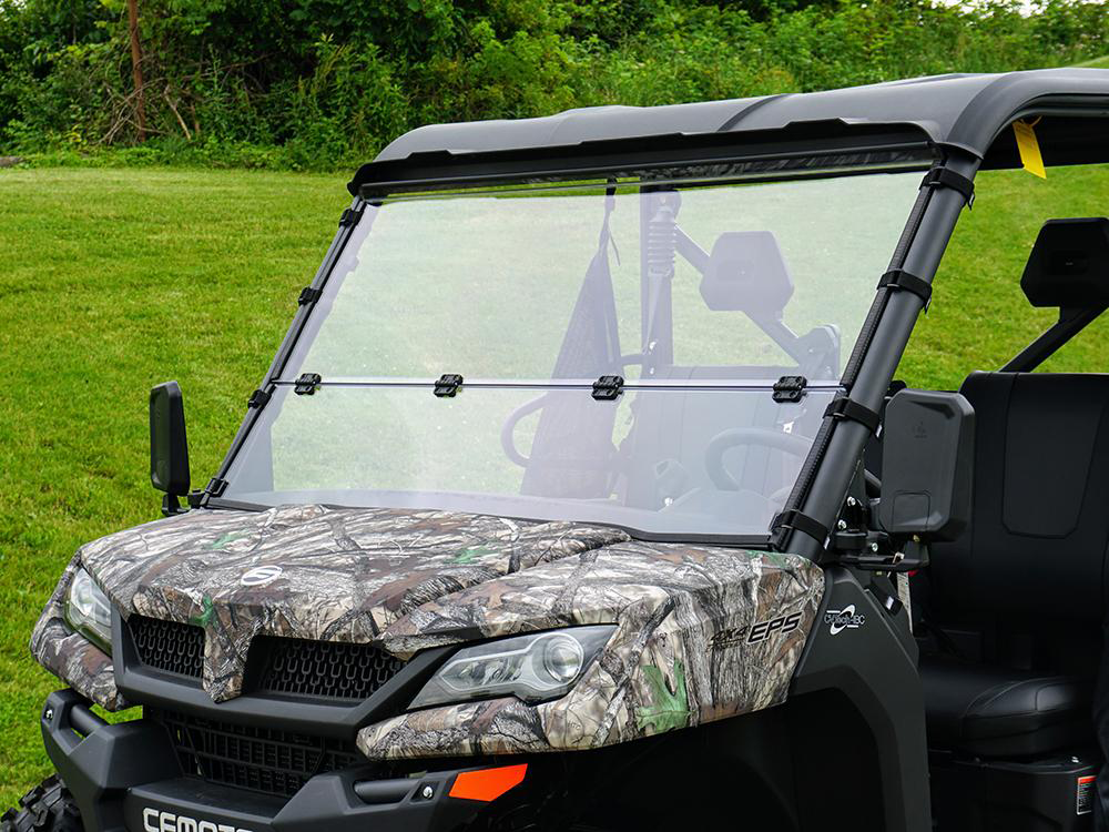 Cf Moto Uforce 1000 Scratch Resistant Folding Windshield Utv Direct