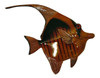 Tropical Black Brown Stripes Angel Fish Hanger Classic 6X6 Inches 26 Wall Decor