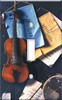 Violin Harnett: Old Door Single Switchplate Cover