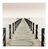 Walk On Ocean Pier Dock Side Canvas 20 Inch Neutral Wall Decor