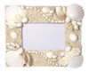 Coastal White Seashells with Crushed Pearl Shells Desk Tabletop Photo Frame 4X6