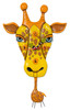 Allen Designs Jaffy the Giraffe Animal Battery Wall Clock with Pendulum