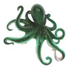 Coastal Sea Creature Green Octopus 9 Inch Wall Decor Resin Plaque