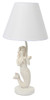 Whitewashed Coastal Mermaid 20 Inch Table Desk Lamp 60 Watt