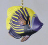 Purple Emparada Tropical Fish Coastal Nursery Ceiling Fan Light Fan Pull