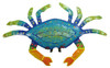 Handcrafted Tropical Crab Haitian Metal Art Wall Decor XSColor4