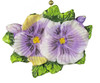 Purple Pansies Flowers Floral Porch Ceiling Fan or Light Pull