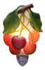 Bunch of Cherries Night Light Red Kitchen Decor