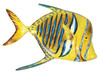 Big 12 Inch Tropical Fish Bath Childrens Wall Decor Striped Fin 12TFW40FIN