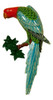 Tropical Macaw Parrot Tiki Bar Wall Bath Kids Decor Light Blue