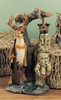 Deer Displaying Prize Hunter Humorous Resin Art Statue Table Desk Decor
