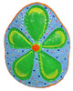 Tropical Beach Sea Biscuit Sand Dollar Haitian Metal Wall Art Decor  Blue Green