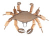 King of the Sea Crab Crustacean Driftwood 6 Inch Holiday Christmas Ornament