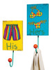 His and Hers Swimsuits Beach Summer Fun Single Wall Hooks 11 Inch Set of 2